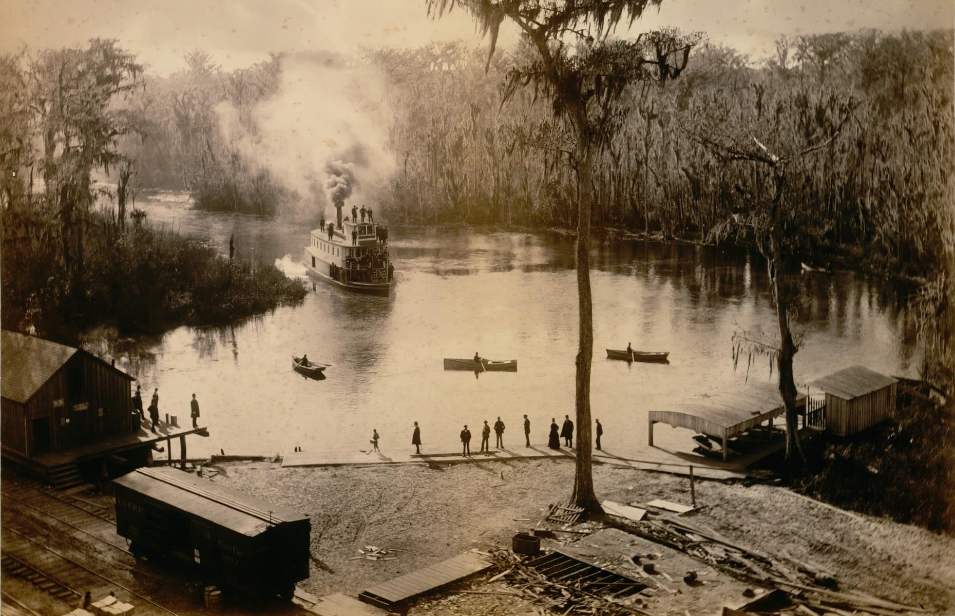 1886: Paddle steamers and railroads